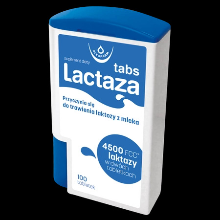 Lactaza Tabs enzym laktaza 100 tabletek